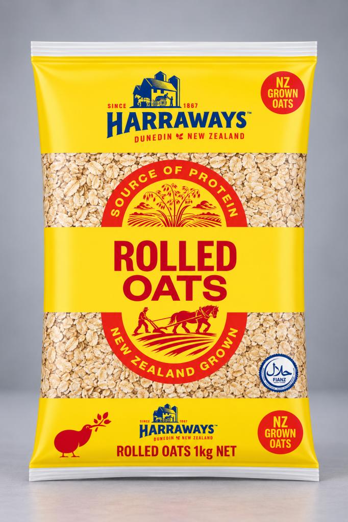 Harraways Rolled Oats Breakfast Cereals