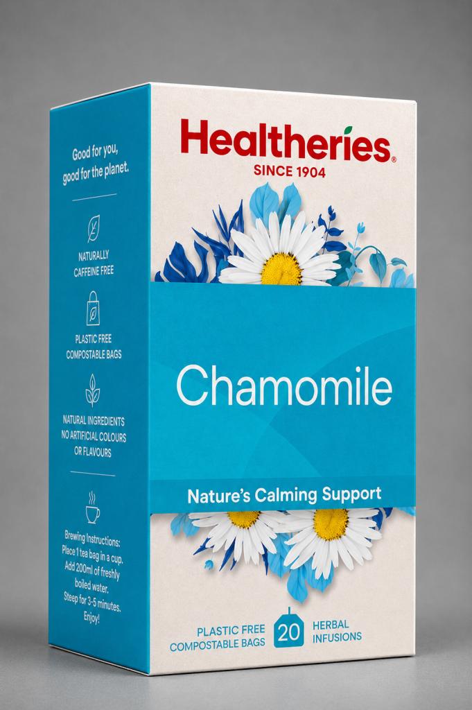 Healtheries Chamomile Original Teabags 20`s Beverages