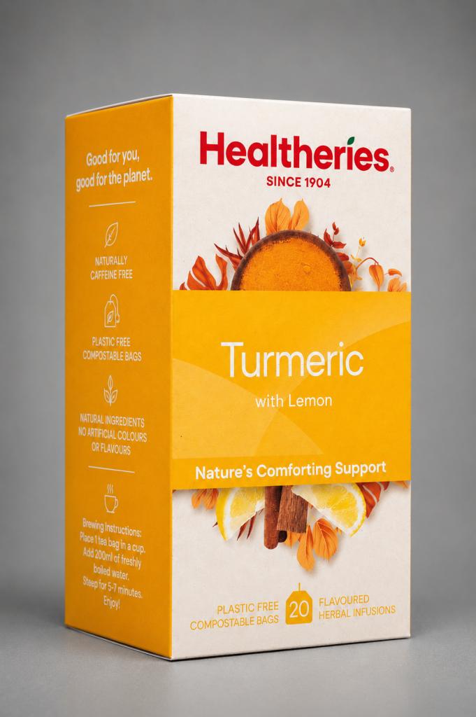 Healtheries Turmeric Tea with Lemon 20s Beverages