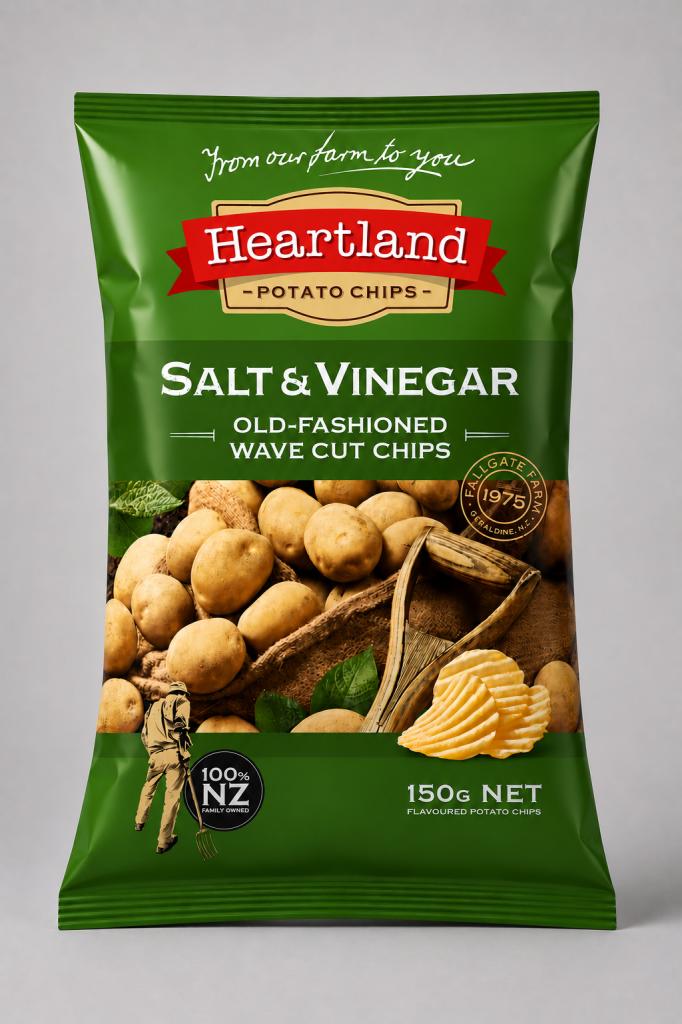 HeartLand Salt & Vinegar Potato Chips Snacks & Sweets