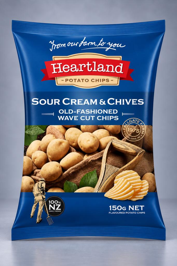 Heartland Sour Cream & Chives Potato Chips Snacks & Sweets