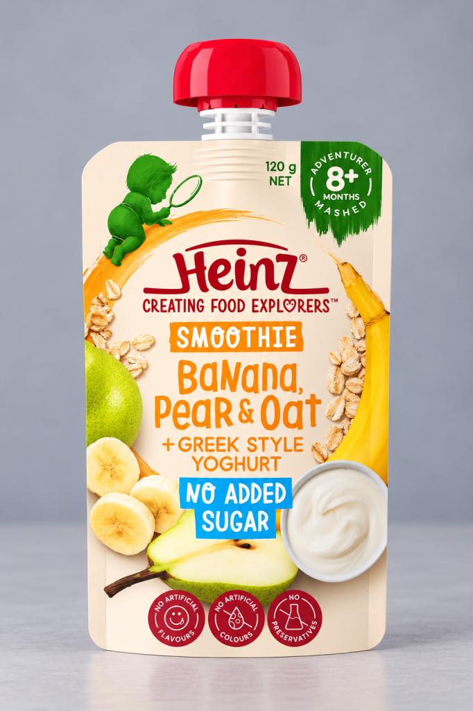 Heinz Banana Pear & Yoghurt No Added Sugar Baby & Child