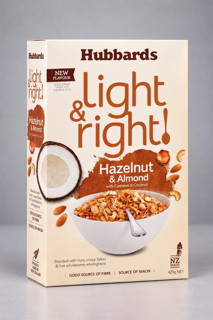 Hubbards Light & Right Hazelnut & Almond Muesli & Oats