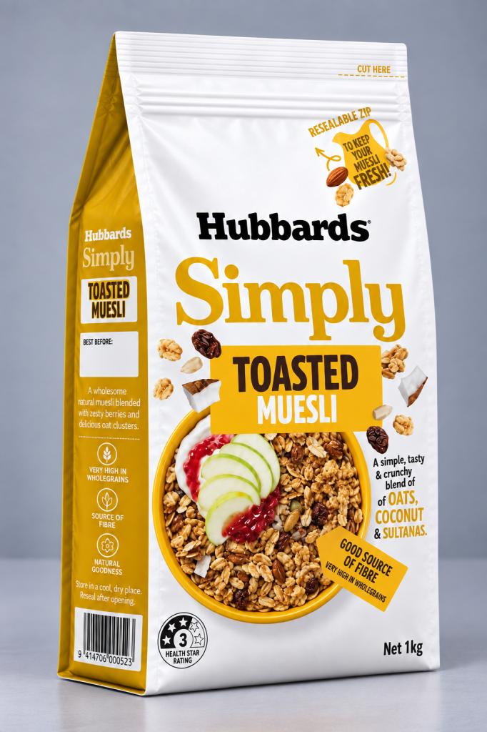 Hubbards Mega Toasted Muesli Muesli & Oats