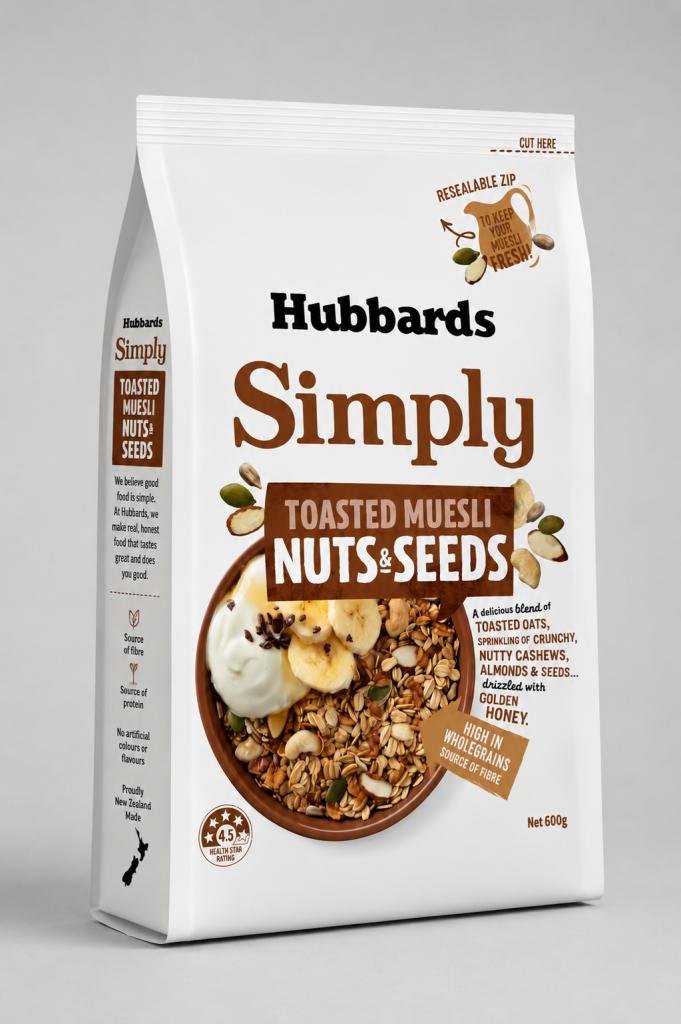 Hubbards Simply Toasted Nuts & Seeds Cereals & Spreads