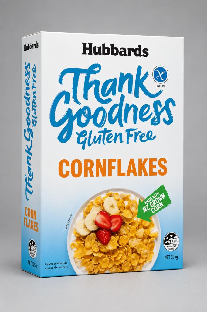 Hubbards Thank Goodness Gluten Free Corn Flakes Cereals & Spreads