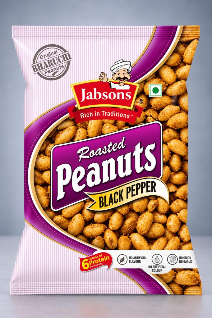 Jab Roasted Peanut Black Pepper Snacks & Sweets