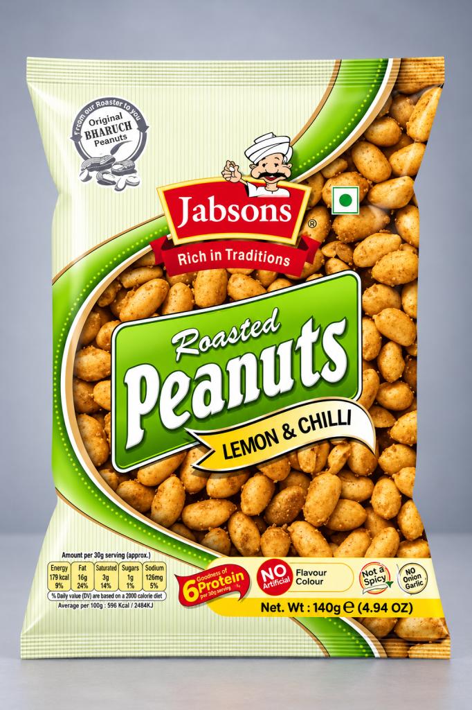 Jab Roasted Peanut Lemon & Chilli Snacks & Sweets
