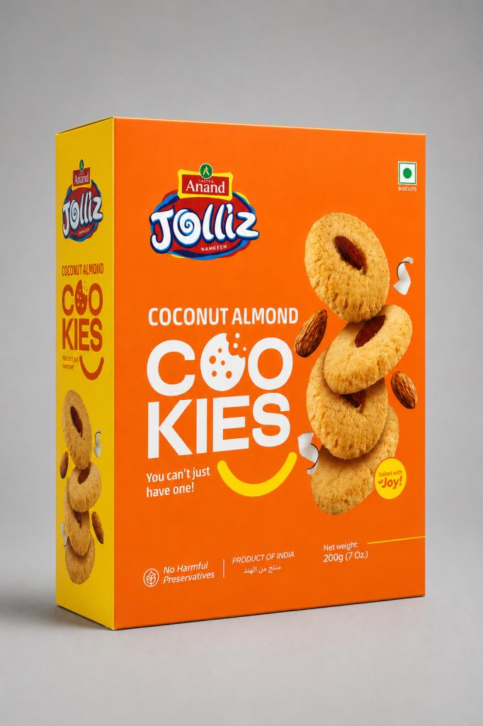 Jolliz Coconut Almond Cookies Snacks & Sweets