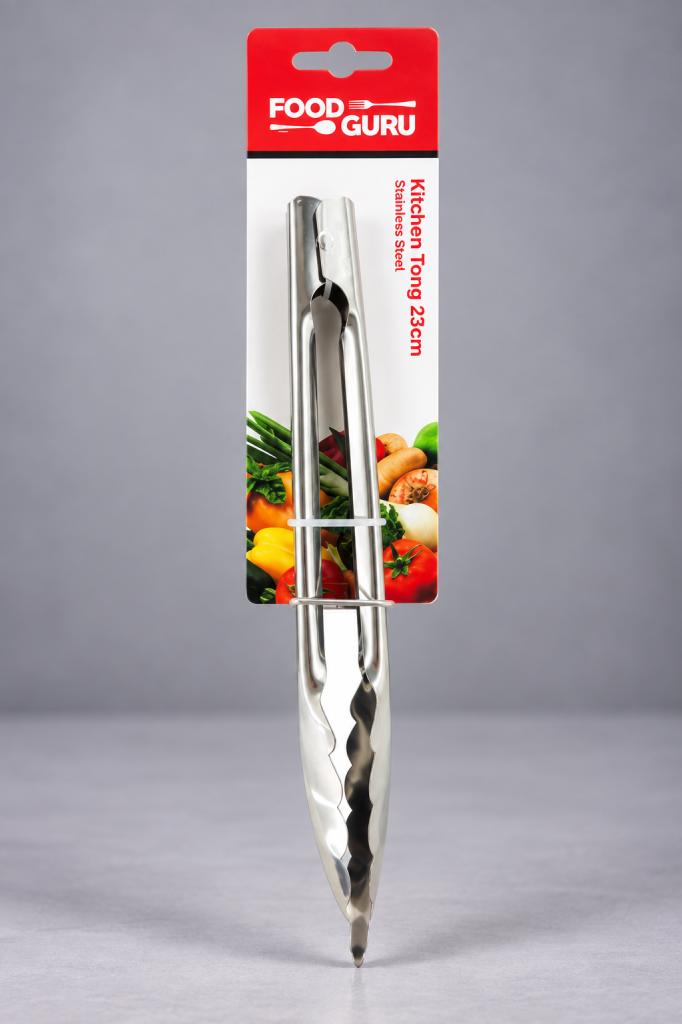 KB Food Guru Kitchen Tong 23cm Stainless Steel Kitchenware