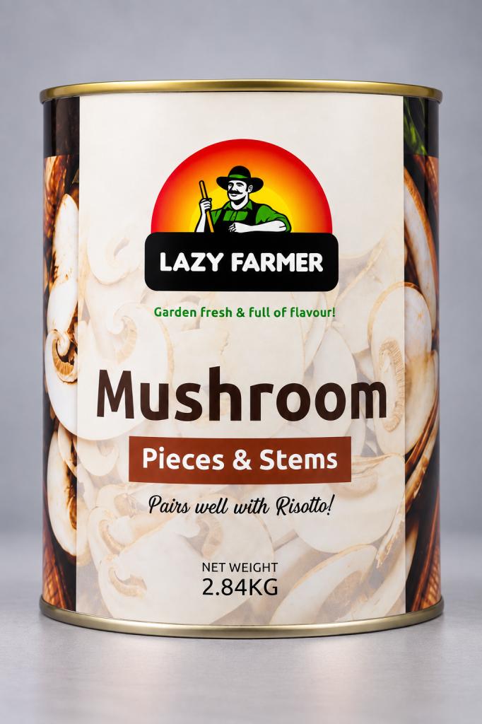 Lazy Farmer Mushroom Pieces & Stems Canned Foods 