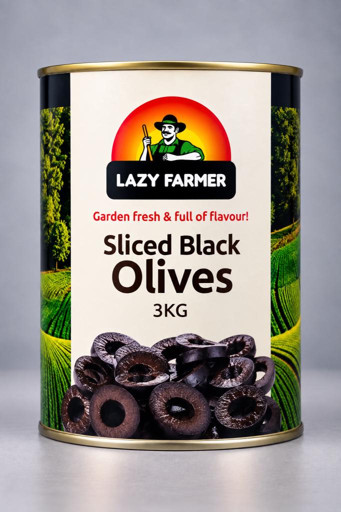 Lazy Farmer Sliced Black Olives  Olives & Antipasti