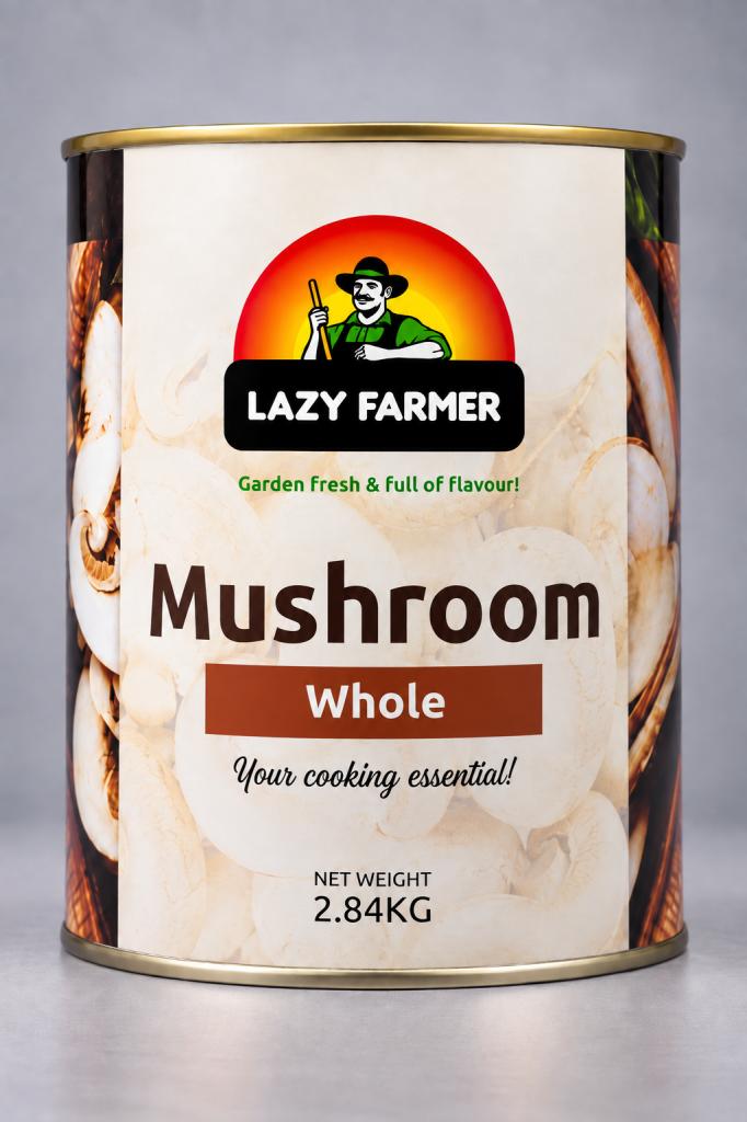 Lazy Farmer Whole Mushroom Canned Foods 