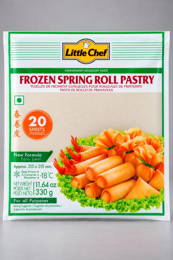 Little Chef Frozen Spring Roll Pastry Frozen Cakes, Breads & Pastries