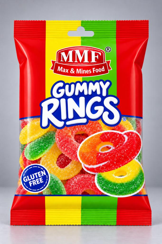 MMF Peach Gummy Rings Snacks & Sweets