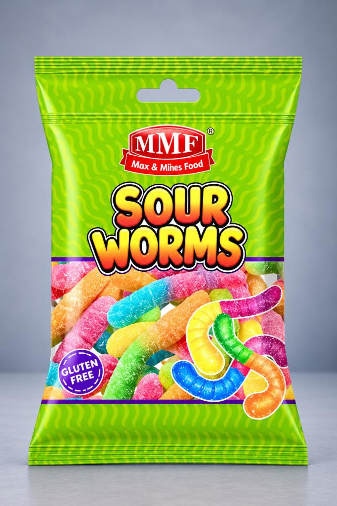 MMF Sour Worms Snacks & Sweets
