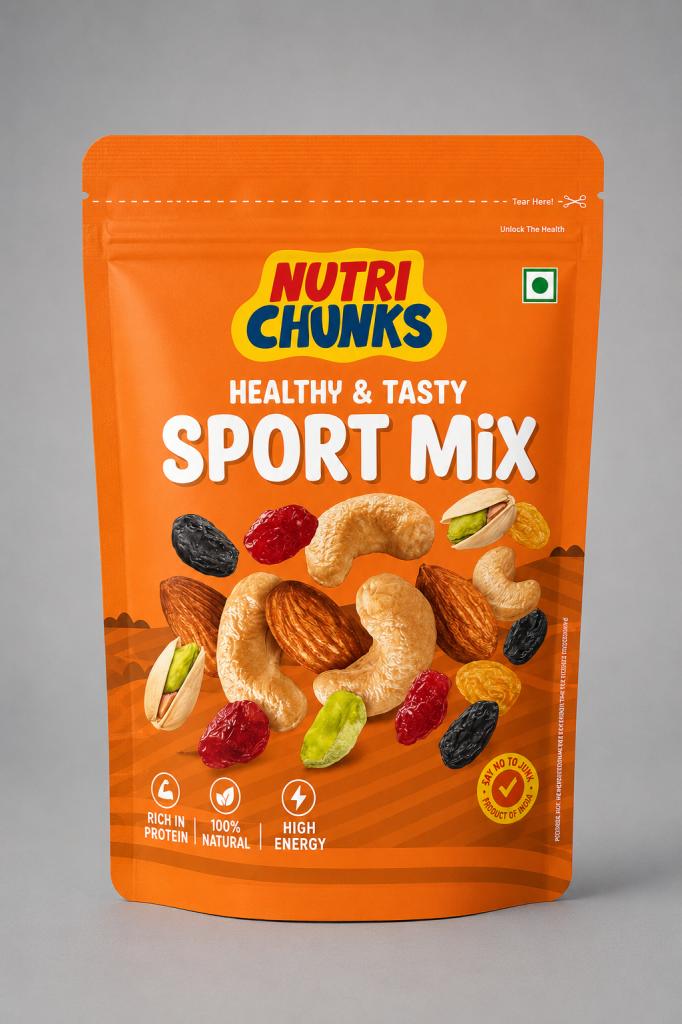 Nutri Chunks Healthy & Tasty Sports Mix Snacks & Sweets