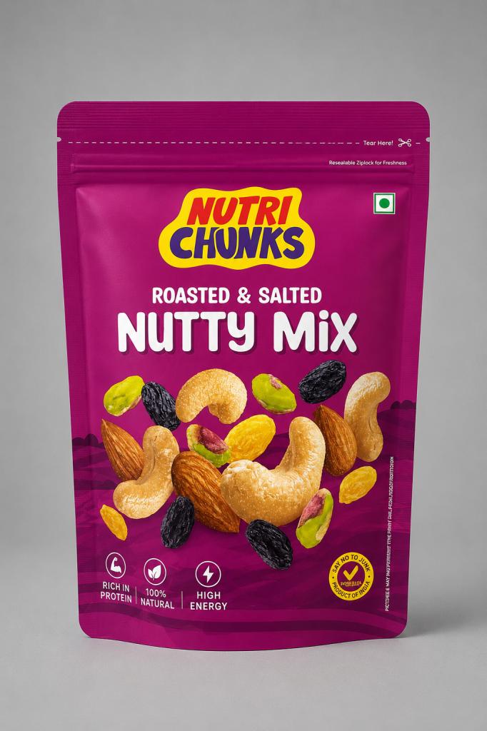 Nutri Chunks Roasted & Salted Nutty Mix Snacks & Sweets