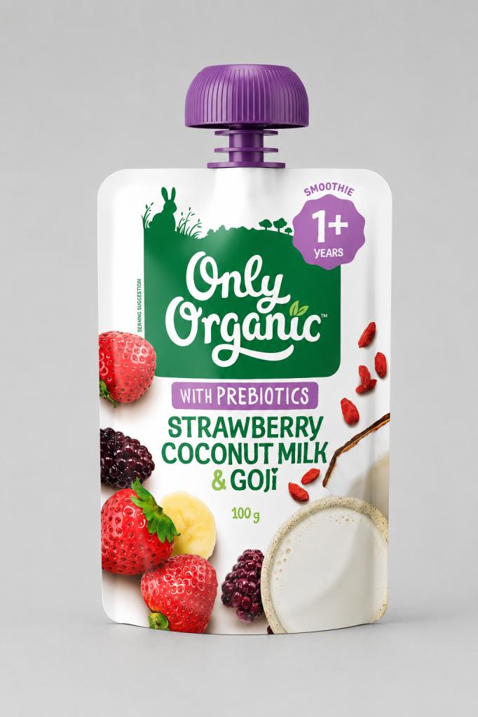 Only Organic Coconut~ Strawberry & Goji Baby & Child