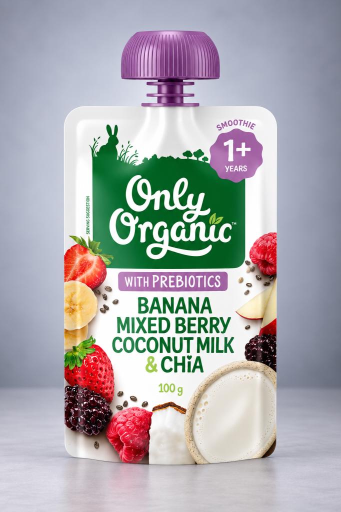Only Organic Mixed Berry Coconut & Chia Baby & Child