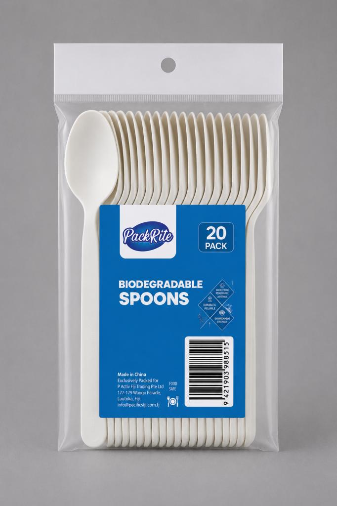 PackRite Biodegradable Spoons 20`s Household & Pets