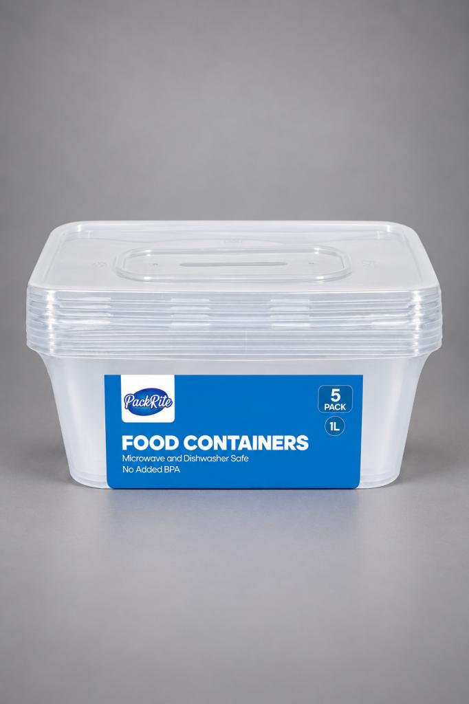 PackRite Food Containers 1L Household & Pets