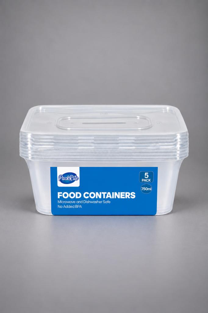 PackRite Food Containers 750ml Household & Pets