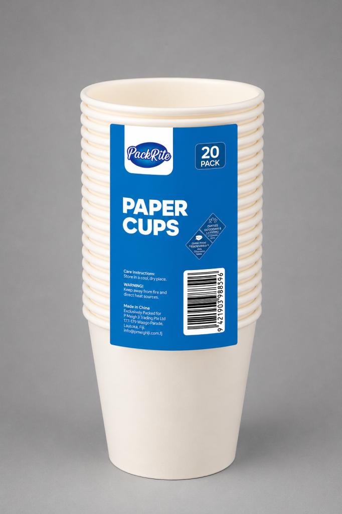 PackRite Paper Cup 20`s Household & Pets