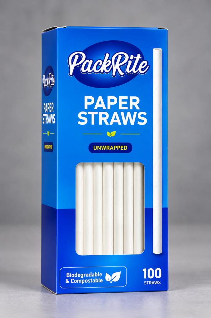 PackRite Paper Straws Unwrapped Household & Pets