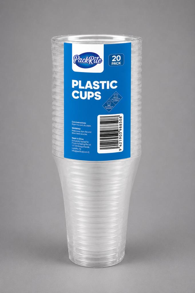 PackRite Plastic Cup 20`s Household & Pets