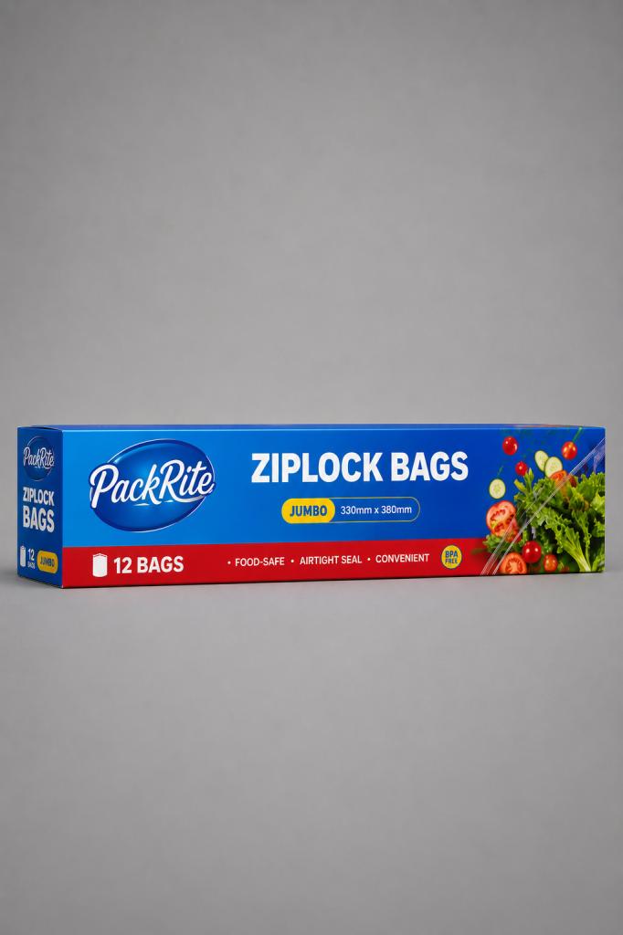 PackRite Ziplock Bags Jumbo 12`s Household & Pets