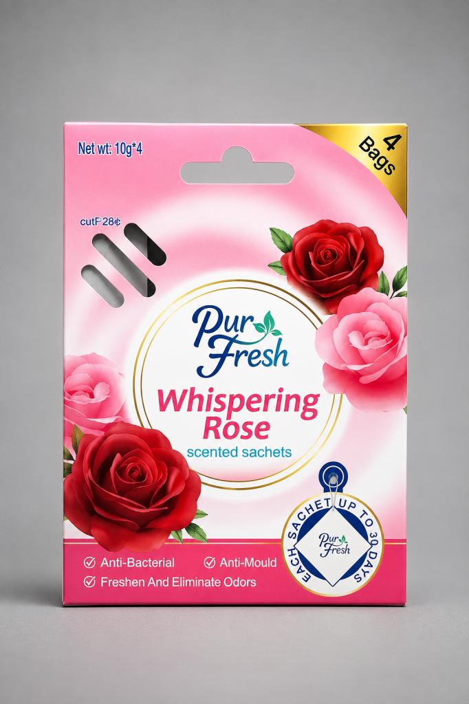 Pur Fresh Whispering Rose Scented Sachets Household & Pets