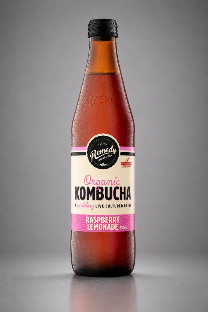 Remedy Kombucha Organic Raspberry Lemonade Beverages