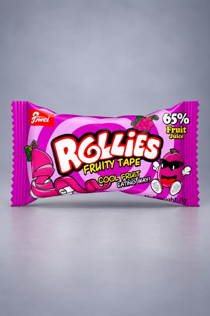 Rollies Fruit Tape Grape Snacks & Sweets