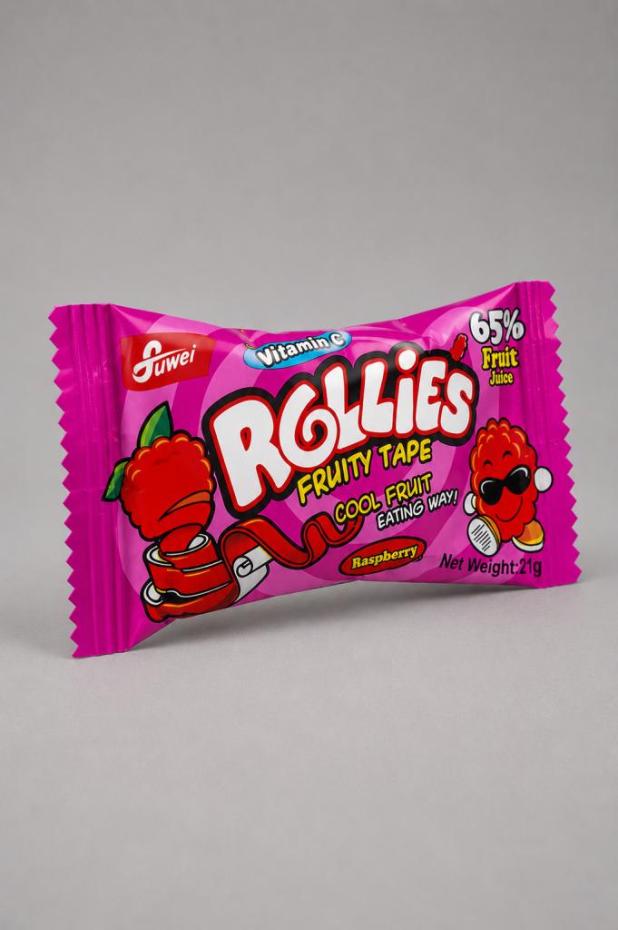Rollies Fruit Tape Raspberry Snacks & Sweets