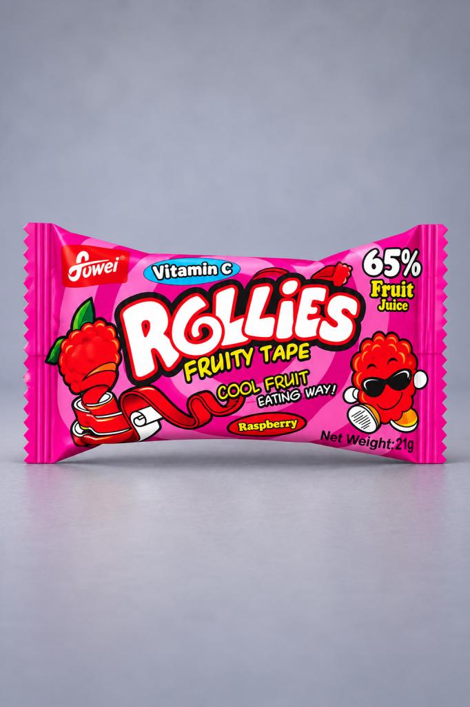 Rollies Fruit Tape Raspberry Snacks & Sweets