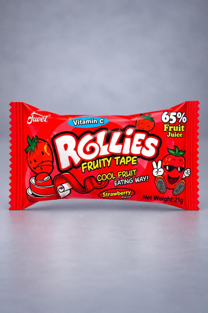 Rollies Fruit Tape Strawberry Snacks & Sweets
