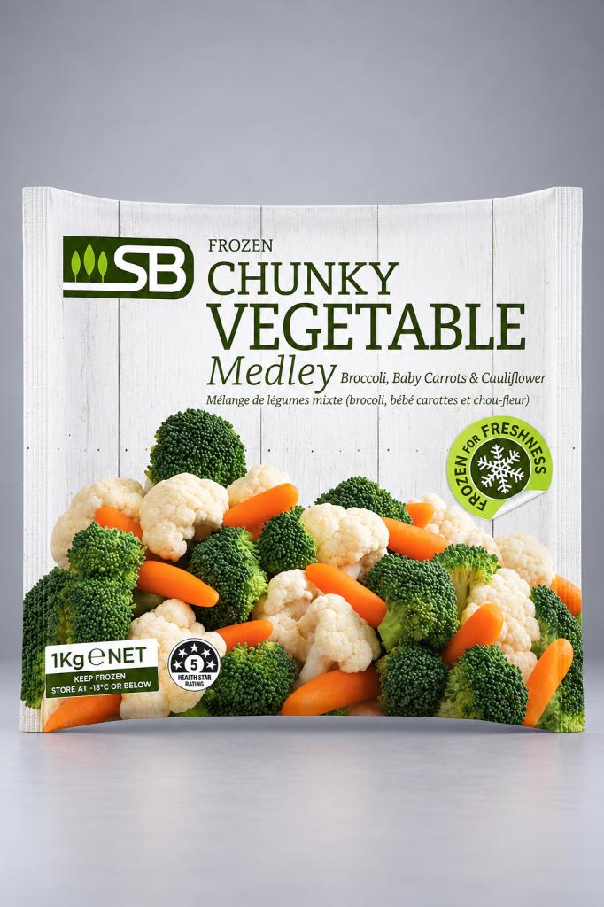 SB Chunky Vegetable Medley Chilled & Frozen