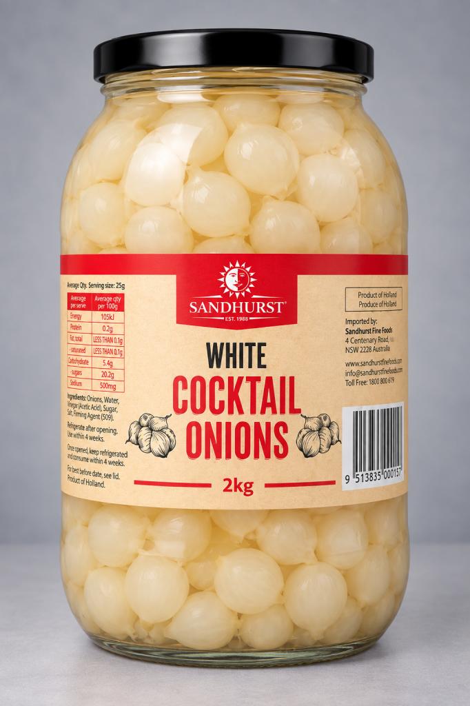 Sandhurst Cocktail Onions  Olives & Antipasti