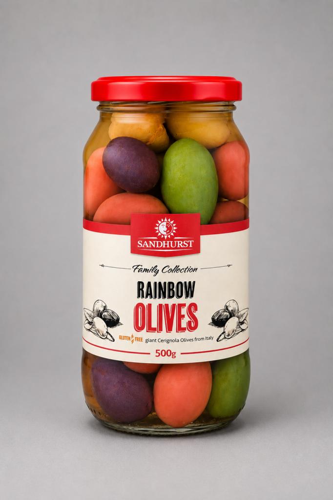 Sandhurst Rainbow Olives Oil, Condiments & Dressing
