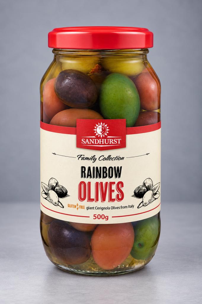 Sandhurst Rainbow Olives  Olives & Antipasti