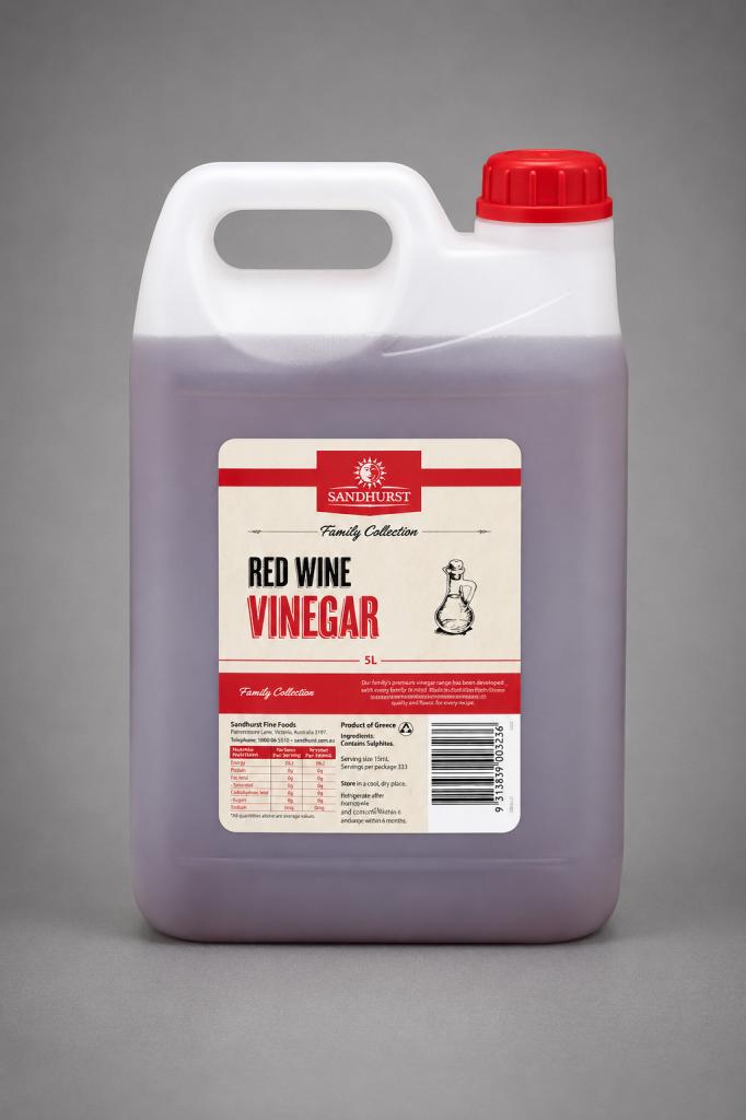 Sandhurst Red Wine Vinegar Oil, Condiments & Dressing