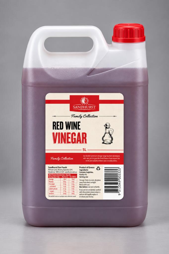 Sandhurst Red Wine Vinegar Oil, Condiments & Dressing
