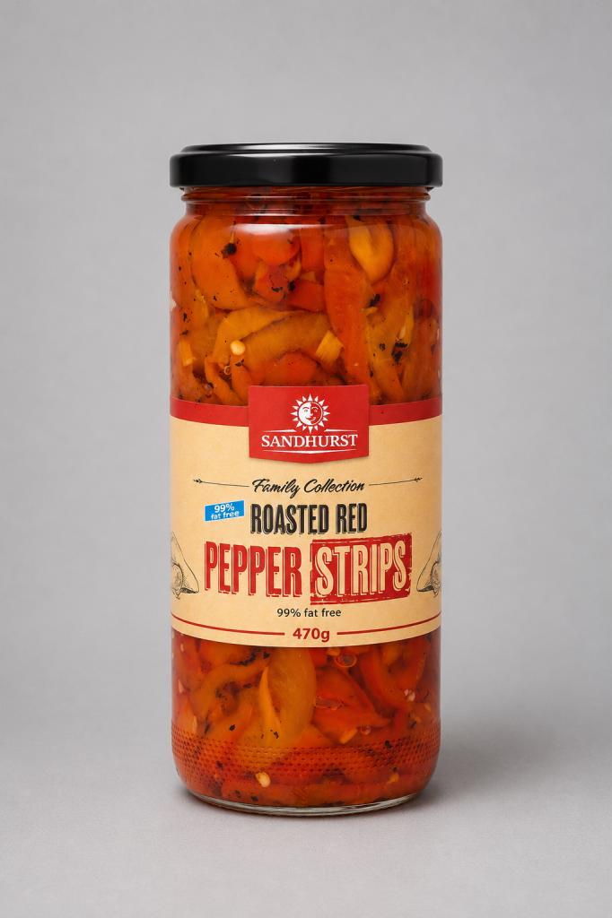 Sandhurst Roasted Red Pepper Strips Oil, Condiments & Dressing