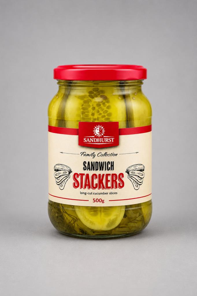 Sandhurst Sandwich Stackers Sliced Gherkins Oil, Condiments & Dressing