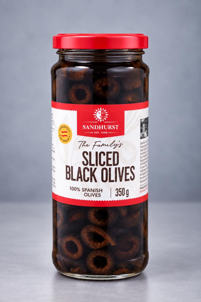 Sandhurst Sliced Black Olives  Olives & Antipasti