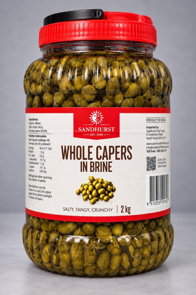 Sandhurst Whole Capers in Vinegar  Olives & Antipasti