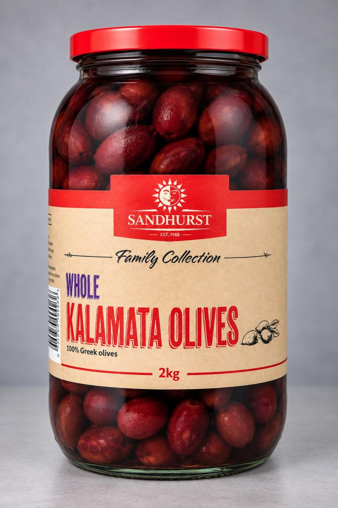 Sandhurst Whole Kalamata Olives  Olives & Antipasti
