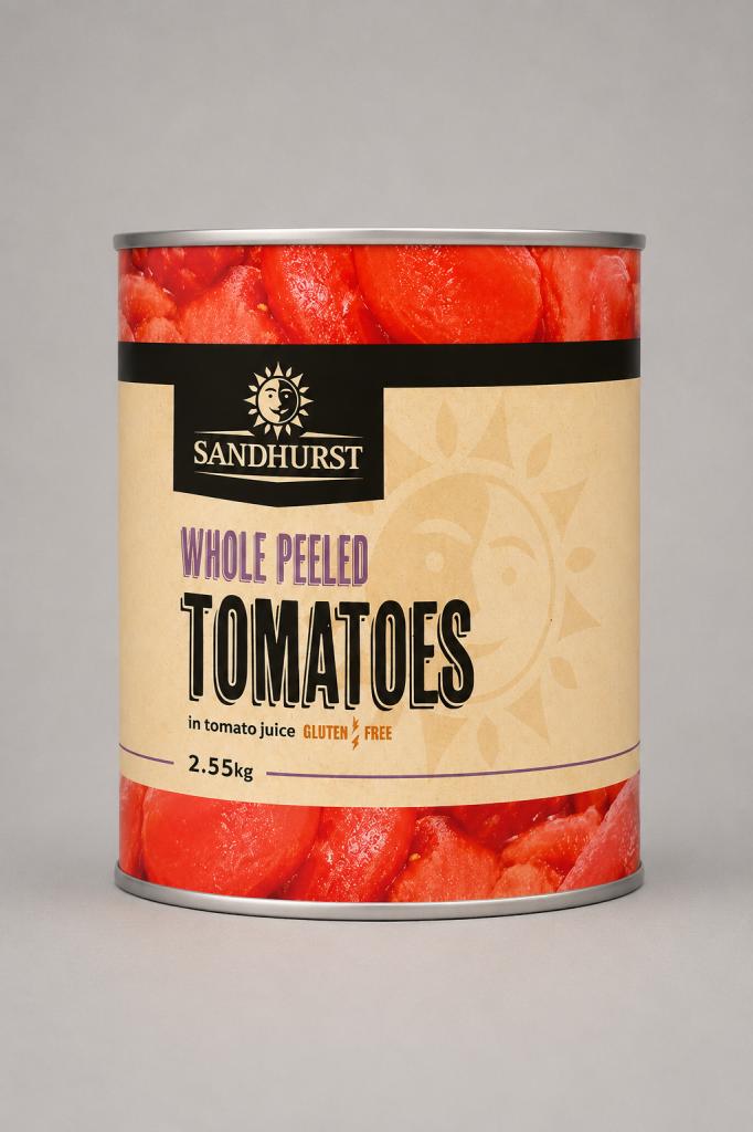 Sandhurst Whole Peeled Tomatoes Canned Vegetables