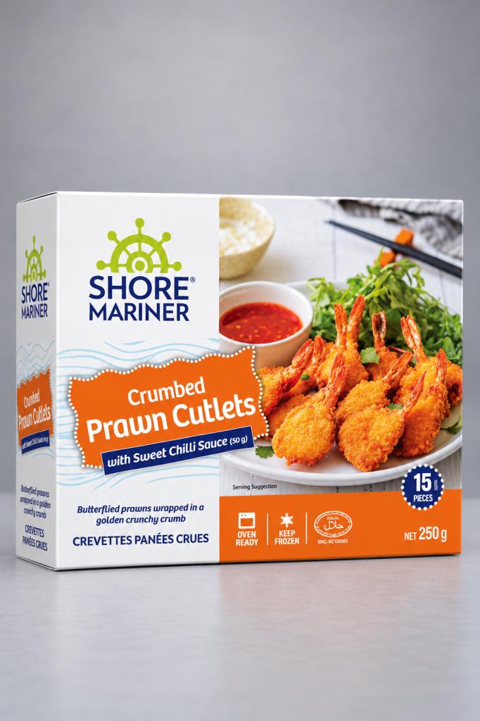 Shore Mariner Crumbed Prawn Cutlets Frozen Meat & Seafood